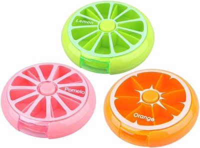 3 stuks pillendoosjes, dagelijkse reispillendoosjes, plastic dispenser voor medicijnen en vitamines