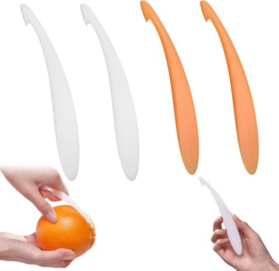 Effectieve Citrus Schiller voor Sinaasappels en Citrusvruchten - 4 Stuks Handige Keukenhulpmiddelen voor Dagelijks Gebruik