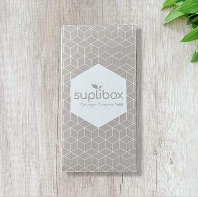 Suplibox Collagen Complex 180 capsules (collageen hyaluron vegetarisch huid haar nagels gewrichten anti ageing supplement)