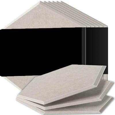 Akoestisch paneel - Isolatie absorptie - Studio geluid - Superdichtheid - Kleine zeshoek - Licht kameel