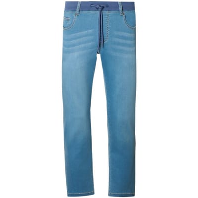 Jan Vanderstorm herren Jeans Met Elastische Band - 54 - lichtblauw - Plus Size