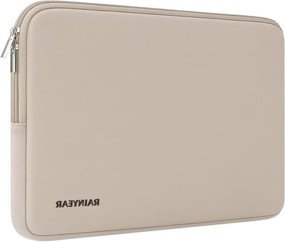Laptop Sleeve 14 Inch voor 15 Inch Macbook Air en Ultrabooks - Beschermende Draagtas in Khaki voor Notebooks en Chromebooks