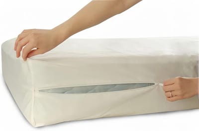 Matrasbeschermhoes voor stofmijt en allergieën - 100% katoen 90x200 cm
