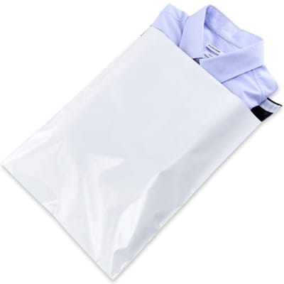 Verzendzakken voor Kleding - Verzendzakken Webshop - Retourstrip - 390mm x 430mm - 500 stuks