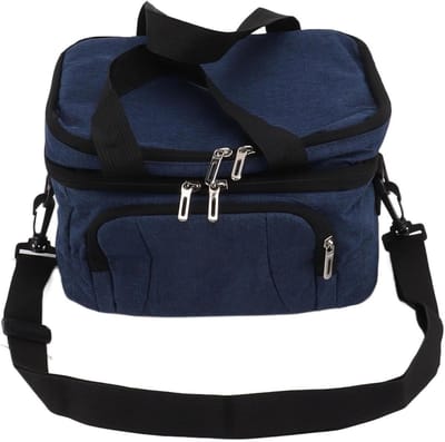 Koeltas Lekvrij - Lunchtas Picknicktas - Eten Koel Houden - Dubbel Geïsoleerd - 25L - Marineblauw