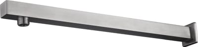 Wiesbaden 304 douchearm met muurbevestiging vierkant 40 cm geborsteld RVS