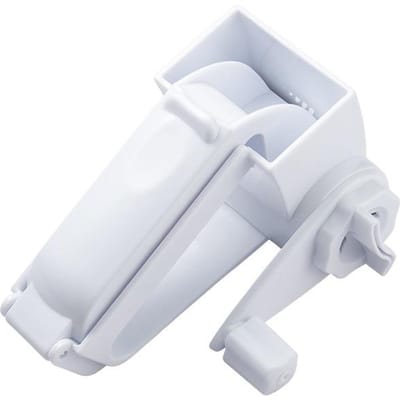 1 et 3 en 1 Fournitures de cuisine Raboteuse à fromage rotative à manivelle en plastique Râpe à fromage créative Râpe à fromage multifonctionnelle white