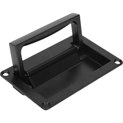 Poignée de porte encastrée Alliage de zinc Affleurante à levage Encastrée Poignée de trappe Noire Poignée de boîte à outils avec vis de montage pour yacht