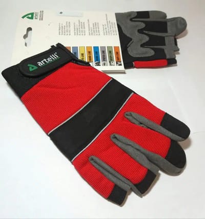 Artelli Vingerloze Werkhandschoenen – Maat 10/XL – Rood/Zwart – 1 Paar