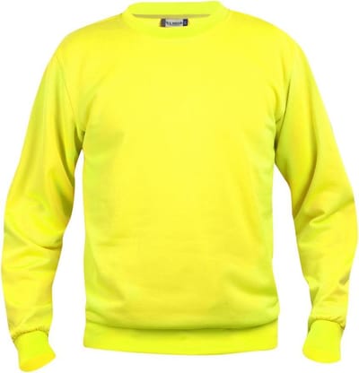 Basic roundneck signaalgeel m