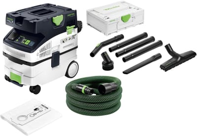 Festool CTM MIDI I CLEANTEC mobiele afzuigunit 1200 watt 15 l stofklasse M + RS-ST D 27/36-Plus standaard reinigingsset