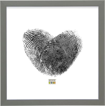 Deknudt Frames Fotolijst - Grijs met zilverbies - S41VK7 - 13x13 cm