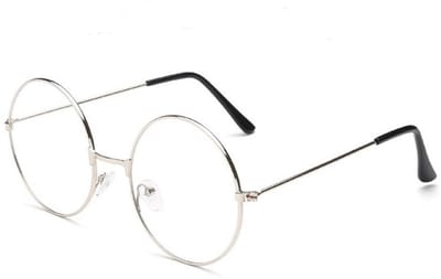TRIXES Retro Ronde Bril - Beatles Stijl Met Duidelijke Lenzen - Perfect voor Feestjes en Cosplay