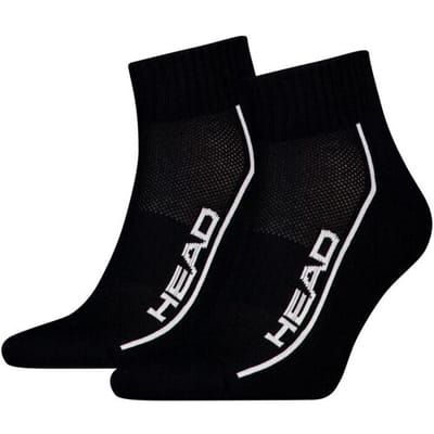 HEAD Quartersokken Performance 2-pack Zwart-39/42