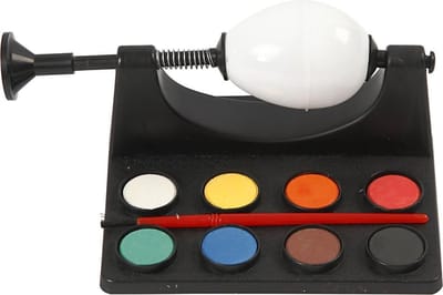 Eieren schilderen, L: 16,5 cm, zwart, 1 set