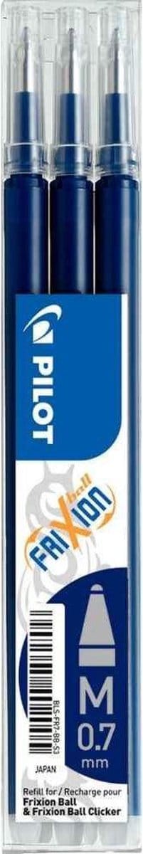 Pilot Frixion - Set vullingen voor Frixion ball & Clicker - zwart/blauw - doos 12 setjes a 3 stuks