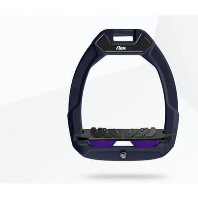Veiligheidsbeugels voor paardrijden Ingezet Ultra Grip Marine/Zwart/Paarse Flex-On Safe-On