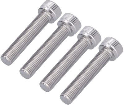Dailygoody - Inbusbout M10 - Zeskantbout - Roestvrij staal - 4 Stuks - Fijne steek - Corrosiebestendig - Geschikt voor constructie - M10*50