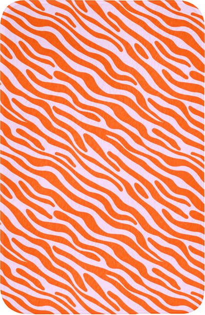 WC mat 40x60 cm - Antislip - Strepen - Dynamisch - Oranje - Toiletmat - Vloermat - Douchemat - Toilet tapijt - Toiletmatten