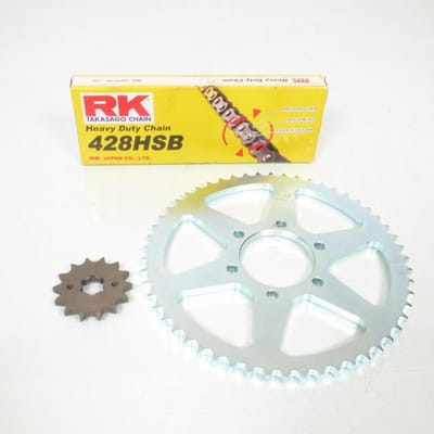 kettingset france uitrusting voor motor yamaha 125 xt 1986 tot 1990 14x54 niet 428 nieuw