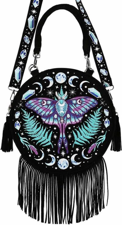 Restyle - Enchanted Forest Round Schoudertas - Zwart