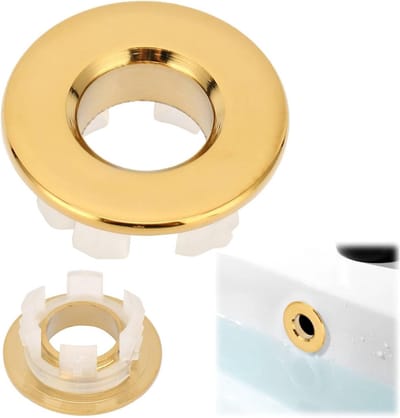 Ronde Overloopdeksel voor Gootsteen, Chroom Afvoer Ring voor Keuken en Badkamer, Decoratieve Accessoire voor Gootsteenafvoer