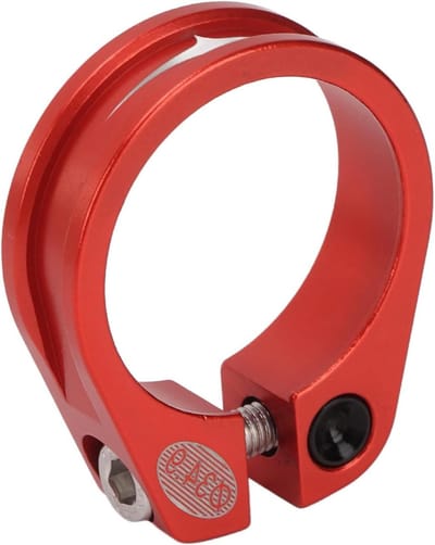 Fietszadelpenklem - Zadelklem - Zadelhoogte Verstellen - Snelle Ontgrendeling - 34.9 Mm - Rood