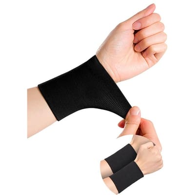 1/2 Stuks Pols Compressie Sleeve Carpaal Tunnel Ondersteuning Brace Mannen Vrouwen Tennis Sportschool Polsbandjes Onderarm Tattoo Cover M