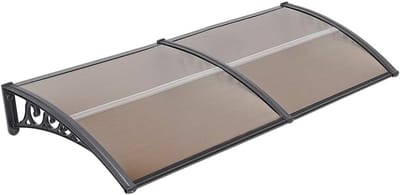 Buitenluifel - Terrasoverkapping - Bescherming - Holle PC panelen - 200 cm breed - Brons