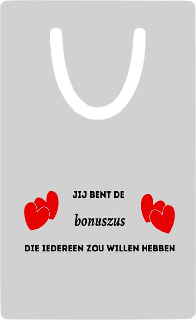 Hacebo® - jij bent de bonuszus die iedereen zou willen hebben metalen boekenlegger - Zus - geweldige bonuszus - liefste bonuszus - verjaardag - cadeau - kado - bedankje - geschenk Bladwijzer boekenleggers - 7.6 cm x 5cm