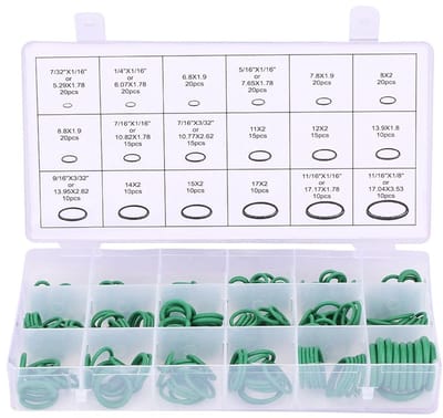 Dailygoods- O-Ringkit 270 Stuks - Geassorteerde Dichtingsringen Sanitair - Effectieve Afdichting - Flexibele Toepassing - Geschikt voor Auto en Apparaten - Uitstekende Elasticiteit - Afdichtingsringen