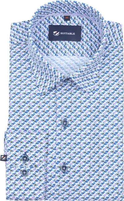 Suitable Overhemd Royal Opt Multicolour - Maat 39 - Heren - Casual Shirt