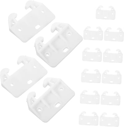 Ladestoppers Kunststof - Ladegeleiders Kastonderdelen - Laden Beveiligen - Unieke Krabvorm - 58x41x16mm - Wit