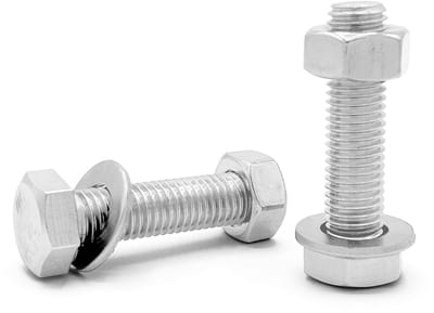 Zeskantschroeven set - Bouten moeren - Bevestigen bouwen - Roestvrij staal A2 - M6 x 40mm 600 stuks - Zilver