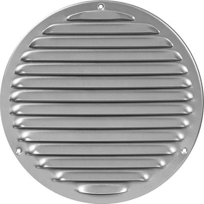 Paneir Airdesigns- metaal - omgezette rand - opbouw - aanvoer & afvoer / net - grijs