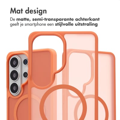 imoshion Hoesje - Geschikt voor Samsung Galaxy S26 Ultra - Color Guard Backcover met Magnetische Ring - Oranje