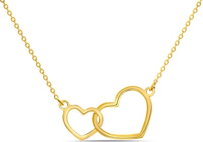 Miore Pure Collier Ketting Dames - 9 Karaat - Kleur Geelgoud - Met Hanger - 45 cm
