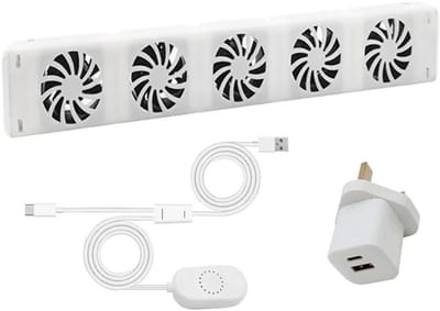 Radiator Ventilator - Slimme Verwarmer - Gelijkmatige Warmte - Automatische Thermostaat - Stille 18dB - Wit