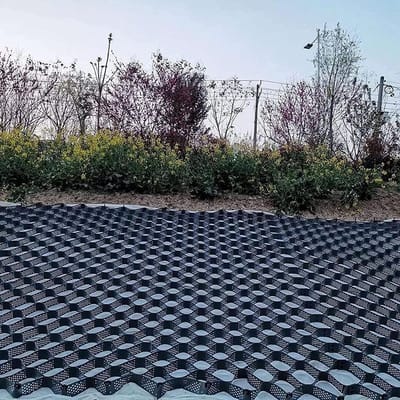 Grind Tegels - Opritaan Tegels - Grind Stabiliseren - Honingraat Structuur - 4 x 5 m - Zwart