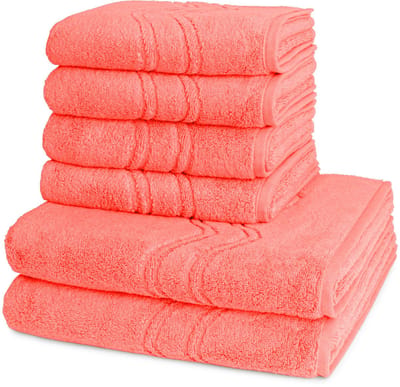 Ross Dames en Heren 4 X handdoek 2 X douchedoek - per set Cashmere feeling