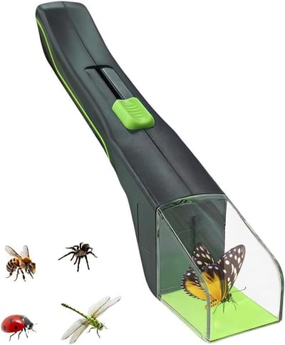 Contactloze insectenvanger met doorzichtig kijkvenster voor het vangen van wespen, spinnen en kevers, diervriendelijk en effectief