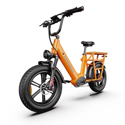 KINGBULL Voyager 2.0 Elektrische Fiets, 48V 15Ah Verwijderbare Batterij Hydraulische Schijfremmen oranje