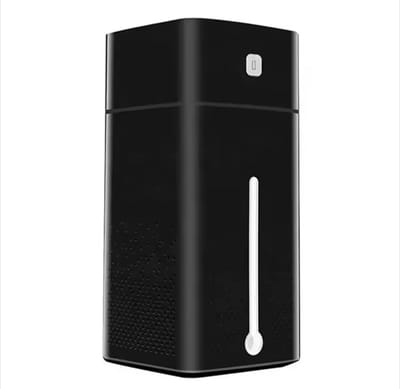 Luchtbevochtiger met 7 Kleuren LED Nacht lamp - 1000ML - Aromatherapie - Verdamper - Vernevelaar - Luchtreiniger - AirCooler - Humidifier - Zwart!