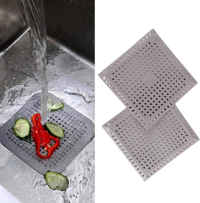 Silicone Afvoerbescherming met Zuignap - 2 Stuks Haarvanger voor Badkamer, Keuken en Badkuip, Effectieve Filter voor Afvoerputjes