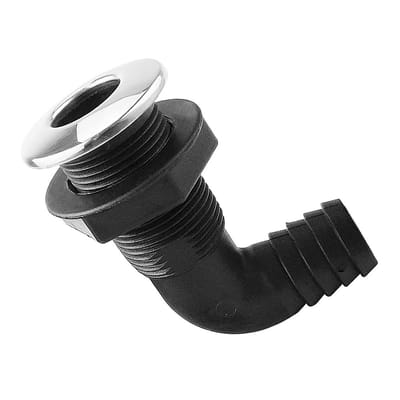 Dailygoody - Buiskoppeling - 20/25 mm - Duurzaam nylon - Rechts/gevouwen - Boot trekpomp - Sanitair connector - Geschikt voor zeeboten
