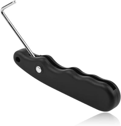 Veterspanner Schaatsen - Schoen veter tool - Veters Spannen - Opvouwbaar Ontwerp - Compact Licht - Zwart