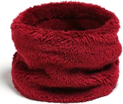 Livano Nekwarmer - Heren - Dames - Fleece - Motor - Bandana - Masker - Colsjaal - Winter - Sjaal - Gewatteerd - Skiën - Warm - Wijn Rood