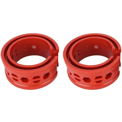 2-delige set SEBS Rode Auto Schokdempers Veerpoten Demper Lijm Bufferveren Auto Onderhoudstool (A) brown