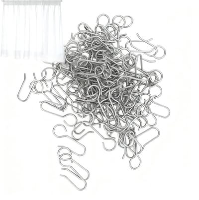 Dailygoods- Douchegordijnhangers Lichtgewicht - Stalen Gordijnhaken - Klassieke S-vormige Hangers - Eenvoudige Installatie - Geschikt voor Gordijnranken - Duurzaam Gegalvaniseerd Staal
