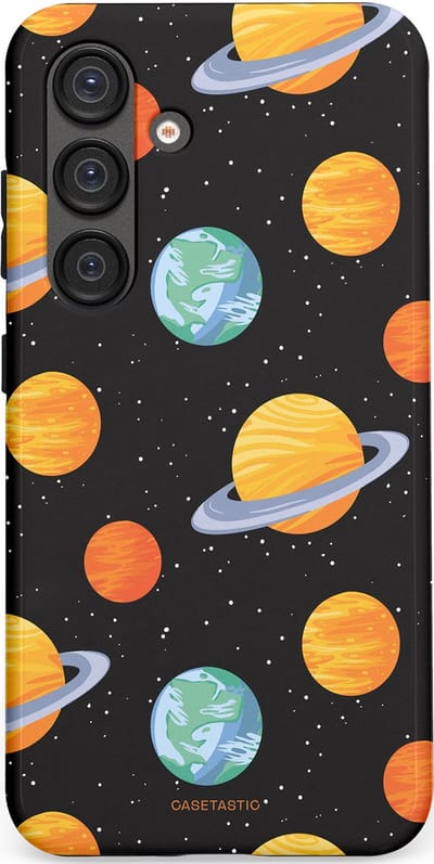 Casetastic Hoesje Geschikt voor Samsung S25 - Stijlvolle Beschermende Duo-layer Case - Universum reis